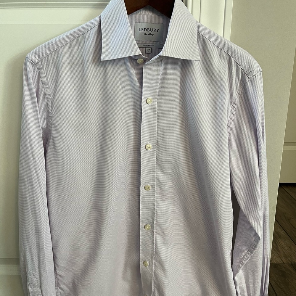 COPY - Ledbury Dress Shirt 15.5 Slim Purple